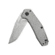 Kershaw Cathode Assisted Opening Folding Knife, 2.25in, 4Cr14, American Tanto Blade, Stainless Steel, Stainless Steel Handle, 1324