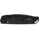 Kershaw Iridium Folding Knife, 3.40in, D2 Steel, Spear Point, Gray Anodized, Black Stonewashed, 2038BLK