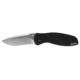 Kershaw Blur Assisted Opening Folding Knife, 3.4in, 14C28N Stonewashed Steel, Drop Point/Recurve Blade, 6061-T6 Aluminum/Trac-Tec, Black Handle, 1670S30V