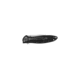 Kershaw K.O. Leek, Black Aluminum Handle, Stone Washed Blade, Plain K1660SWBLK