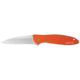 Kershaw Leek Assisted Opening Folding Knife, 3 in, 14C28N, Drop Point Blade, 6061-T6 Aluminum, Orange Handle, Box, 1660OR