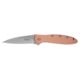 Kershaw Leek Assisted Opening Folding Knife, 3 in, CPM 154, Wharncliffe Blade, Copper Handle, 1660CU