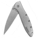 Kershaw Leek Assisted Opening Folding Knife, 3 in, 14C28N, Drop Point Blade, 410 Stainless Steel Handle, Box, 1660