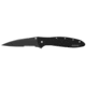 Kershaw Leek Assisted Opening Folding Knife, 3 in, 14C28N, Serrated, Black Drop Point Blade, Black 410 Stainless Steel Handle, 1660CKTST