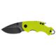 Kershaw Shuffle Folding Knife, 2.4in, 8Cr13MoV Blackwash, Drop Point Blade, Glass-Filled Nylon, Lime Green Handle, Box, 8700LIMEBW