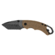 Kershaw Shuffle II Folding Knife, 2.6 in, 8Cr13MoV, Blackwashed Tanto Blade, FDE Glass-Filled Nylon Handle, Box, 8750TTANBW