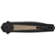 Kershaw Launch 15 Automatic Folding Knife, 3.75in, CPM MagnaCut, Spear Point Blade,Black Oxide BlackWash Finish, Tan/Black Handle, 7950