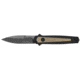 Kershaw Launch 15 Automatic Folding Knife, 3.75in, CPM MagnaCut, Spear Point Blade,Black Oxide BlackWash Finish, Tan/Black Handle, 7950