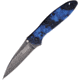 Kershaw Leek A/O Digital Blue BW Folding Knife, 3 BlackWash finish stainless blade, Blue digital camo aluminum handle, 1660DBLU
