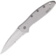 Kershaw Leek Assisted Opening Folding Knife, 3 in, Stainless Steel, Partially Serrated, Bead Blast Finish Stainless Handle, Factory Second, 1660STB