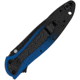 Kershaw Leek Assisted Opening Folding Knife, 3 in, Black Oxide CPM MagnaCut, Wharncliffe Blade, Aluminum, Blue/Black Gradient Handle, 1660GBLUBLK