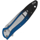 Kershaw Leek Assisted Opening Folding Knife, 3 in, CPM MagnaCut, Stonewash Finish, Wharncliffe Blade, Aluminum, Blue/Black Gradient Handle, 1660GBLU