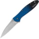 Kershaw Leek Assisted Opening Folding Knife, 3 in, CPM MagnaCut, Stonewash Finish, Wharncliffe Blade, Aluminum, Blue/Black Gradient Handle, 1660GBLU