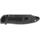 Kershaw Leek - Random Blackwash Folding Knife, 3in, Sandvik 14C28N Blade Steel, Black Handle, Frame Lock, 1660RBW