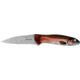 Kershaw Leek Trout EDC 3&quot; Folding Drop Point Plain Bead Blasted 14C28N Steel Blade, Rainbow Trout w/UFI Coating Aluminum Handle, 1660TROUT