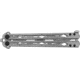 Kershaw Lucha - Trainer Knife, 4.6in, 14C28N Stainless Steel Blade, Silver Handle, 5150TR