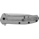 Kershaw Outcome Folding Knife, 2.8 in, D2, Drop Point, Stainless Steel Silver Handle, 2044