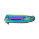 Kershaw Outcome Assisted Opening Folding Knife, 2.80in, 8Cr13MoV Stainless Steel, Drop Point Blade, Stainless Steel, Polished Rainbow PVD Handle, 2044RBW