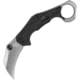 Kershaw Outlier SW Black A/O Folding Knife, 5in Closed, 2.63in Stonewash 8Cr13MoV Stainless Steel Blade, Black GFN Handle, 2064SW