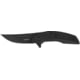 Kershaw Outright Assisted Opening Folding Knife, 3 in, 8Cr13MoV, Black Finish, Trailing Point, Stainless Steel, Black Handle, 8320BLK