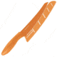 Kershaw PK2 Bread Knife, 8 in., Orange Handle/Blade, w/Sheath KAB5062