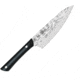 Kershaw Professional Chefs 6in Kitchen Knives, 10.75in Overall, 6in Hammered Finish Aus-6M SS Blade, Black Pom Handle, Full Tang, Black, HT7072