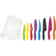 Kershaw Pure Komachi 2 Nine Piece Knife Set, 3.5-8in Blades, High Carbon Stainless Blades, Color-Matched Lonomer-Resin Handle, ABS0900