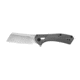 Kershaw Static Folding Knife, 2.8in Cleaver Blade, 8Cr13MoV Steel, Stainless Steel Handle 3445