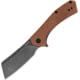 Kershaw Static Linerlock Folding Knife, 2.88 in, 8Cr13MoV, Cleaver Blade, Canvas Micarta Brown Handle, KS3445MCBBW