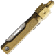 Ketuo Dice EDC Mini Brass Folding Knife, 2.5in Closed, 1.25in Satin Stainless Blade, Brass Handle, BRASS EDC MINI KNIFE