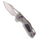 Ketuo Ketuo Mini Griffin Button Liner Lock Knife Ti/Purple Marbled CF 2.9" Satin, Gray, Bohler M390, adult, BHQ-225612