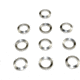 Kexuan 1/2x28 AR-15 Steel Crush Washer, 10 Pack, .223, Silver, MZCW03-10