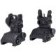 Kexuan 1 in Advanced Tactical Flip Up Front And Rear Sight Set, Aluminum, Black, MFLRS09