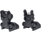 Kexuan 1 in Advanced Tactical Flip Up Front And Rear Sight Set, Aluminum, Black, MFLRS09