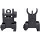 Kexuan 1 in Basic Tactical Flip Up Front and Rear Sight Set, 1 in, Black, MFLRS08