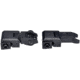 Kexuan 1 in Basic Tactical Flip Up Front and Rear Sight Set, 1 in, Black, MFLRS08