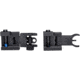 Kexuan 1 in Basic Tactical Flip Up Front and Rear Sight Set, 1 in, Black, MFLRS08