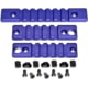 Kexuan 3 Piece M-LOK to Picatinny Rails; 2 x 3 Slots, 1 x 7 Slots, Aluminum, Purple, Purple, RLMLK1-PUR