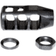 Kexuan Muzzle Brake 11/16x24, Steel, Black, For .450 Bushmaster Or Bull Barrel Thread, Black, MZ-18-07-B
