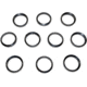 Kexuan .450 Bushmaster Crush Washer Set, 10 Piece, 11/16x24, Black, MZCW06-10