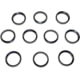 Kexuan .450 Bushmaster Crush Washer Set, 10 Piece, 11/16x24, Black, MZCW06-10