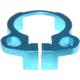 Kexuan Aluminum Receiver End Plate w/Dual Sling Clip Type Adapters for .223/5.56/.308 Buffer Tubes, Blue, ABTA13-BL