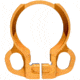 Kexuan Aluminum Receiver End Plate w/Dual Sling Clip Type Adapters for .223/5.56/.308 Buffer Tubes, Golden Orange, ABTA13-GD