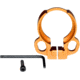 Kexuan Aluminum Receiver End Plate w/Dual Sling Clip Type Adapters for .223/5.56/.308 Buffer Tubes, Golden Orange, ABTA13-GD