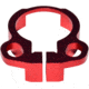 Kexuan Aluminum Receiver End Plate w/Dual Sling Clip Type Adapters for .223/5.56/.308 Buffer Tubes, Red, ABTA13-R