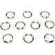 Kexuan AR-10 .308 Crush Washer Set, 10 Piece, 5/8x24, Silver, MZCW04-10