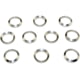Kexuan AR-10 .308 Crush Washer Set, 10 Piece, 5/8x24, Silver, MZCW04-10