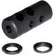 Kexuan .308 Short Muzzle Brake, 5/8x24, Black, MZ-01S-02-B