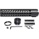Kexuan Free Float KeyMod Handguard for .308 Low Profile Upper Receiver, 12.5 in, Black, MK38Y125
