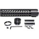 Kexuan Free Float KeyMod Handguard for .308 Low Profile Upper Receiver, 12.5 in, Black, MK38Y125
